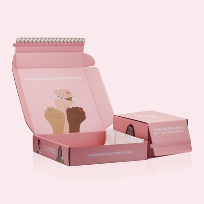 Pantone Color Mailer Shipping Box Gloss Matt Lamination Έγχρωμα Mailer Boxes