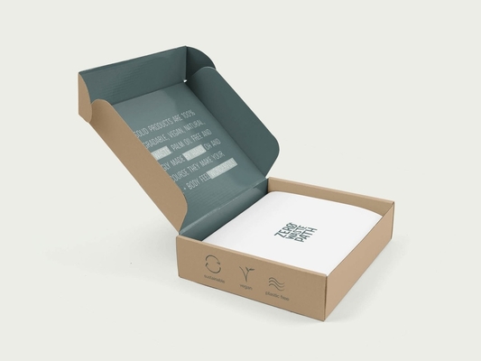 Κουτί αποστολής με χαρτί Kraft Mailer ISO9001 Προσαρμοσμένη τυπωμένη συσκευασία δώρου