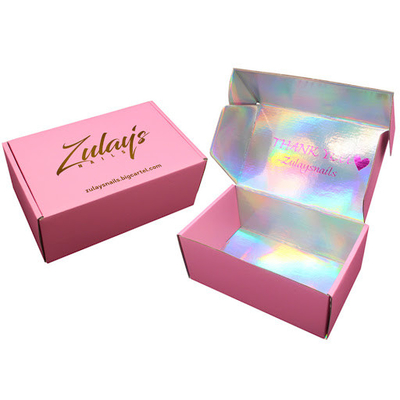 Laser Custom Mailer Shipping Box CMYK Color Card Board Boxes