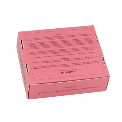 Gloss Matt Varnishing Pink Mailer Shipping Box Cosmetics Packaging Boxes Λογότυπο OEM
