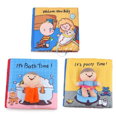 Γυαλιστερό Matt Lamination Μαλακό υφασμάτινο Βιβλίο Kid Children Quiet Book Printing