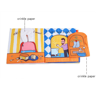 Γυαλιστερό Matt Lamination Μαλακό υφασμάτινο Βιβλίο Kid Children Quiet Book Printing