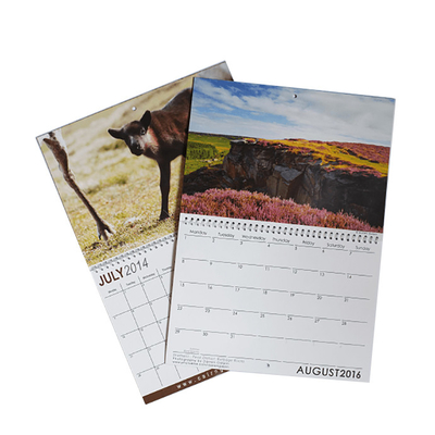 Διάφορα μεγέθη C2S Art Paper Calendar Printing 128gsm 157gsm 190gsm 210gsm