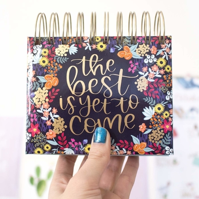 Monthly Desk Advent Calendars Εκτύπωση κυματοειδούς floral ημερολογίου τοίχου