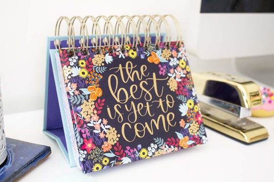 Monthly Desk Advent Calendars Εκτύπωση κυματοειδούς floral ημερολογίου τοίχου