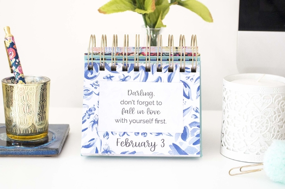 Monthly Desk Advent Calendars Εκτύπωση κυματοειδούς floral ημερολογίου τοίχου