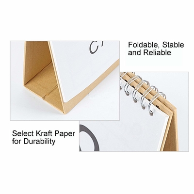 2023 Εκτύπωση Μηνιαίο Ημερολόγιο 1400gsm 1800gsm Cardboard Desk Calendar
