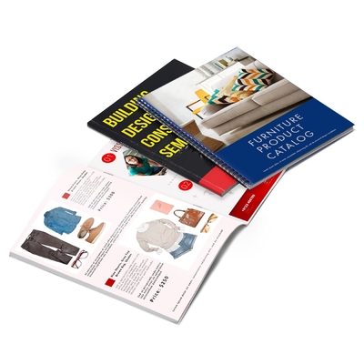 Saddle Stitched Catalog Printing Magazine Customized Printing Booklet Catalog Printing